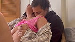 Early morning kissing and cuddling session