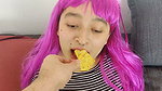 Eating food with sperm, cum is the best sauce