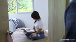 Emma Anturin is a skinny Colombian teen who reads a porno