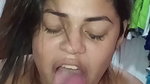 extreme and sensual blowjob to my young neighbor before putting my undies aside to ride him in
