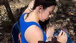Fucking my mother’s friend in a forest outdoor