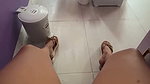 fucking my pussy in public while customers pass by