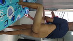 hard fucked in the main room just in the window by the new neighbor that my cuckold rented a room to him