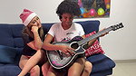 He helped his stepson and his girlfriend with their music class and we ended up making a rich HARDCORE trio