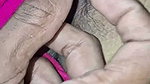 Cleandesibhabhi oiling his pussy for taking bbc