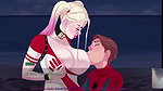 COSPLAYING SPIDERMAN FUCKS TWO SEXY CELEBRITY GIRLS!