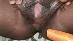 Wife playing with carrot