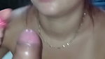 extreme and sensual blowjob to my young neighbor before putting my undies aside to ride him in