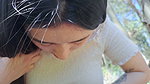 Fucking my mother’s friend in a forest outdoor