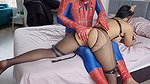 Horny Colombian woman surrenders to Spider-Man and gets fucked like a bitch