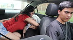 horny couple couldn’t resist and fucked in the car