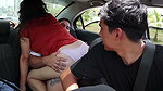 horny couple couldn’t resist and fucked in the car