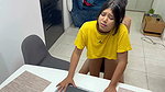 I help my stepsister with her virtual classes in exchange for cumming inside her