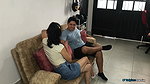 I invite my stepsister to my house for breakfast and surprise she eats my whole cock with her ass!