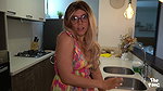 I lift my neighbor’s dress and put it all in her tight pussy