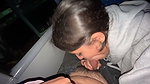 I suck an unknown passenger on a real bus and he cums in my mouth