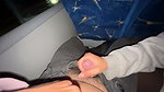 I suck an unknown passenger on a real bus and he cums in my mouth