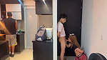 I take advantage of the fact that my husband’s horny guy is distracted to fuck my little stepson