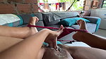 I take advantage of the fact that my parents are not at home to masturbate thinking about my followers