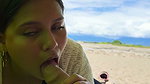 I took my stepsister to the beach and fucked her outdoors where everyone can see us