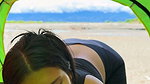 I took my stepsister to the beach and fucked her outdoors where everyone can see us