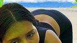 I took my stepsister to the beach and fucked her outdoors where everyone can see us
