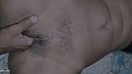 He put his hand in his wife’s pussy and inserted the cucumber, the pussy and ass exploded