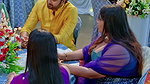 Busty malayali serial actrees in blue costume 1