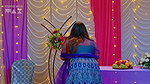 Busty malayali serial actrees in blue costume 1