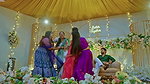 Busty malayali serial actrees in blue costume 1