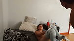 Indian College Student With 2 Different Girls Deep Throat Blowjob & Fucking