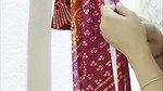 Malayali sexy Fleshy lady hot saree drape deep big navel in red saree 1