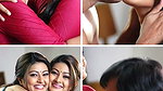 [25 CLIPS in same thread] Sneha boobs kissed, licked, french kissed & adored 15