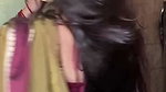 bengali lady sexy big deep navel in maroon saree 1