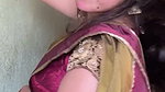 bengali lady sexy big deep navel in maroon saree 1
