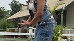 chubby desi lady in white crop top sexy navel 1