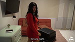 Horny MILF stepmom shares hotel bed with stepson