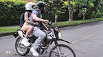 Horny petite girl skips class to go fuck her boyfriend on a motorcycle – Danner Mendez and Luna Vitaler