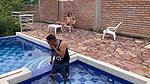 Horny pool guy fucks me when my husband is away
