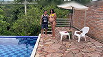 Horny pool guy fucks me when my husband is away