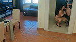 Horny wife sucks the delivery guy after husband refuse sex with her