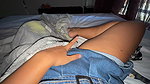 Hot girl rubs her wet pussy to show her stepbrother