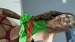 Hot mature woman wears a costume to tease her stepson. Part 2