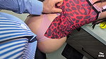 Housewife stepmom is surprised in the kitchen by her stepson’s boss