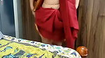 Red Saree with Hot Expression Part 1