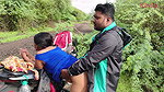 Desi Indian Marathi Kavita bhabhi ( Vahini ) fuck outdoor in jungle in doggy style with blue sexy dress and dirty blowjob