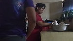 Fucking the Maid in the Kitchen When My Wife Is in the Living Room