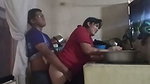 Fucking the Maid in the Kitchen When My Wife Is in the Living Room
