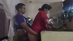 Fucking the Maid in the Kitchen When My Wife Is in the Living Room