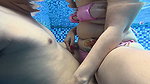 Sexual passion runs high at the outdoor pool